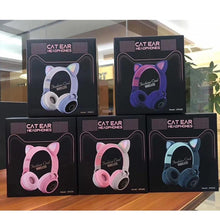 Load image into Gallery viewer, New Arrival LED Cat Ear Noise Cancelling Headphones Bluetooth 5.0 Young People Kids Headset Support TF Card 3.5mm Plug With Mic